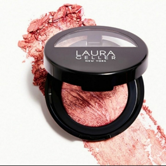 Laura Geller Blush-N-Brighten Baked Makeup Marble Color: Pink Grapefruit NWT - Picture 14 of 16